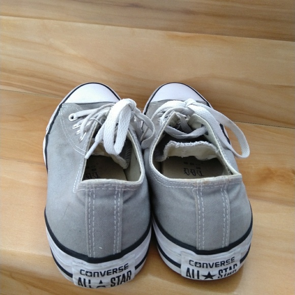 Converse grey women's shoes size 8 - Picture 2 of 7